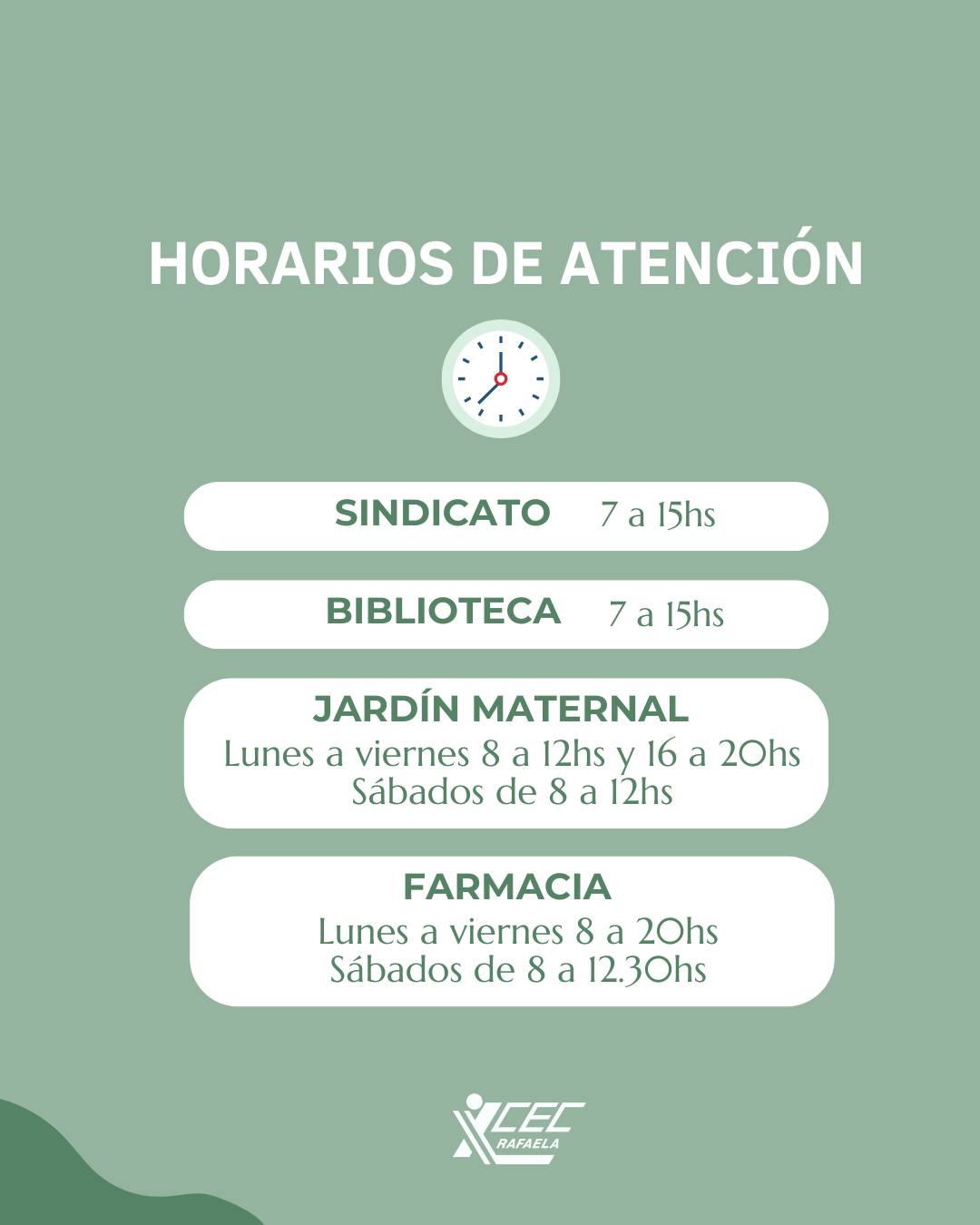 HORARIOS