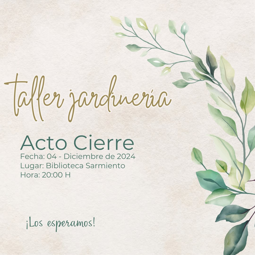 TALLER DE JARDINERÍA