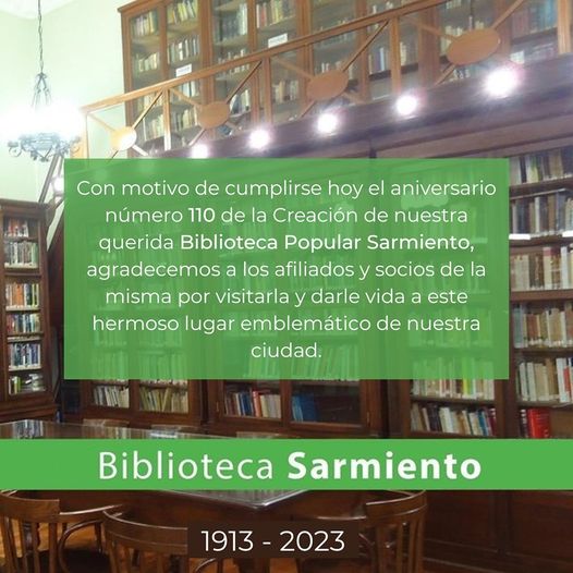 ¡Felices 110 años a nuestra Biblioteca!