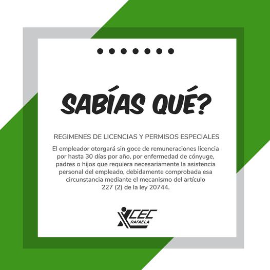 REGIMENES DE LICENCIAS Y PERMISOS ESPECIALES