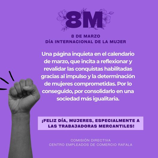 #8M 8 de Marzo - Día Internacional de la Mujer