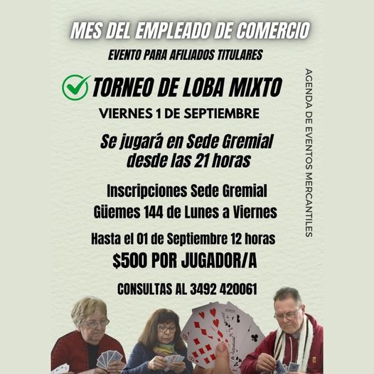 ¡MES DEL EMPLEADO DE COMERCIO!