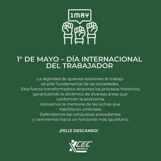 1° DE MAYO – DÍA INTERNACIONAL DEL TRABAJADOR