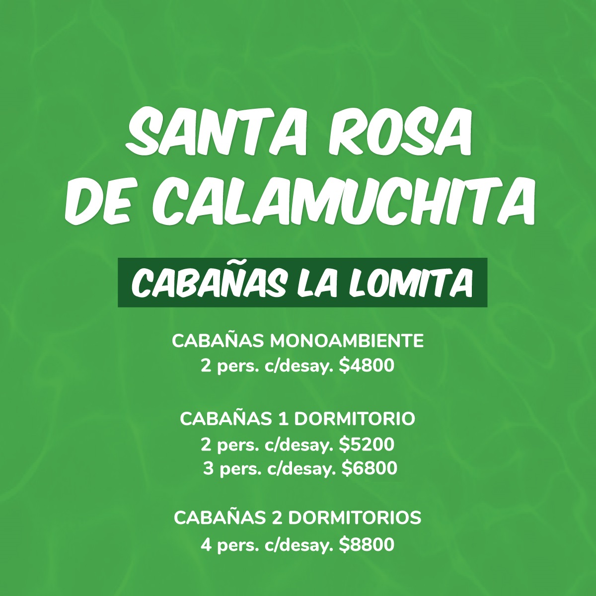 Santa Rosa CALAMUCHITA