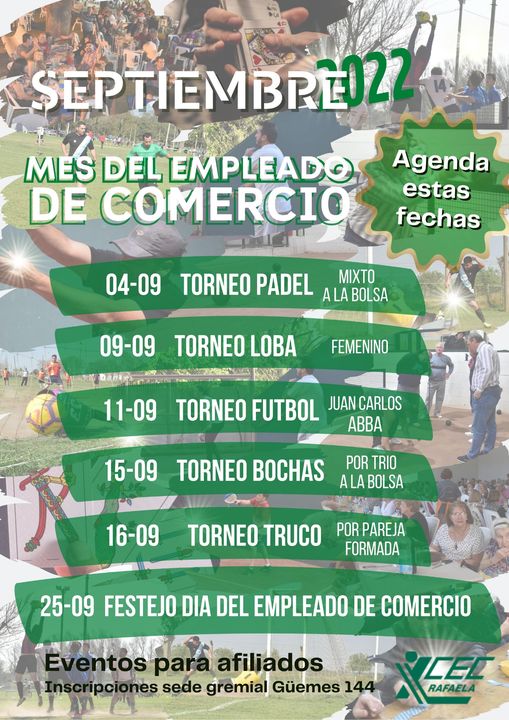 ¡AGENDA SEPTIEMBRE!