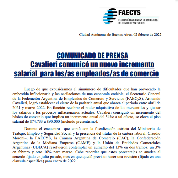 Comunicado