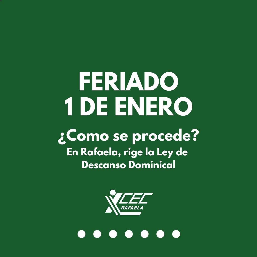 FERIADO 1 DE ENERO