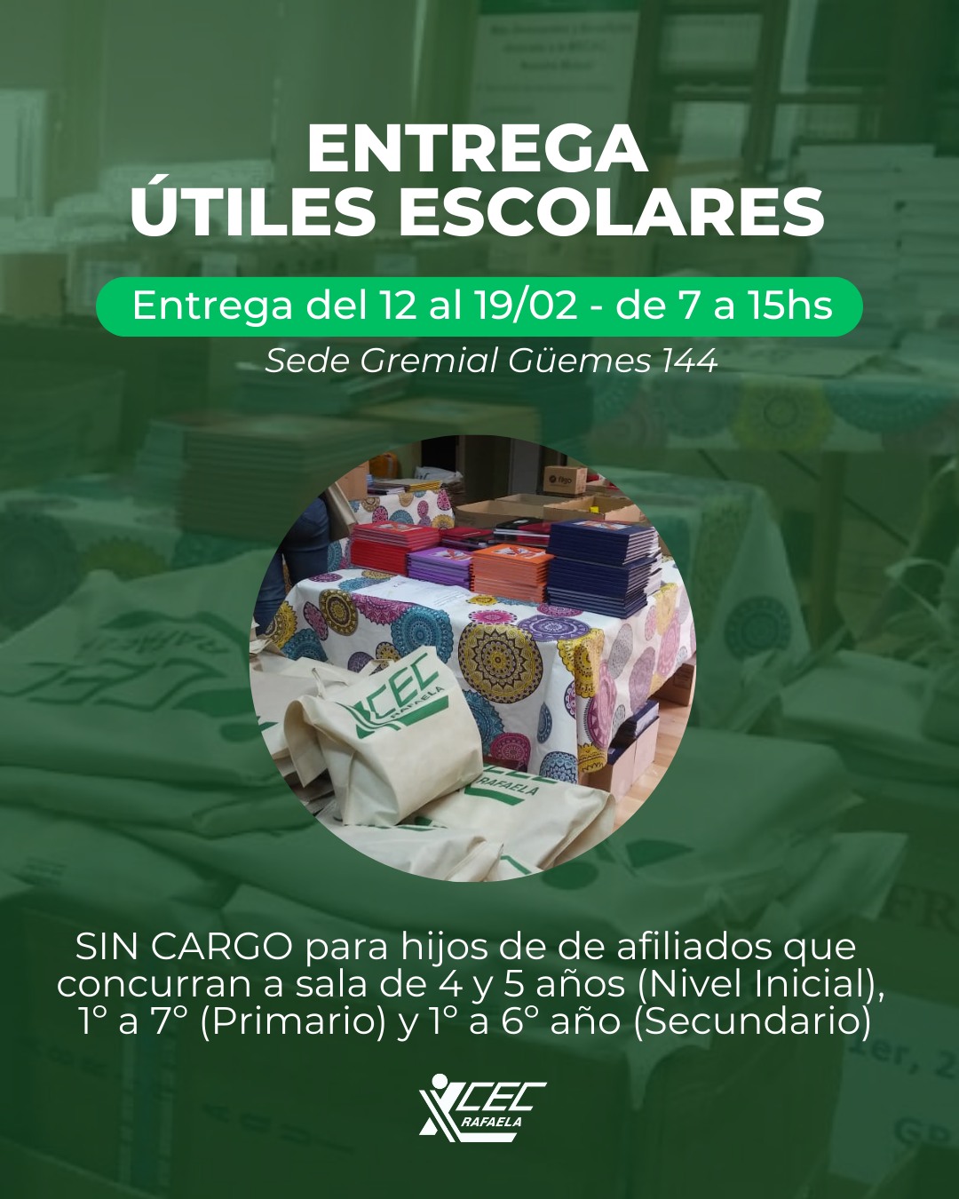 ¡ENTREGA DE ÚTILES!