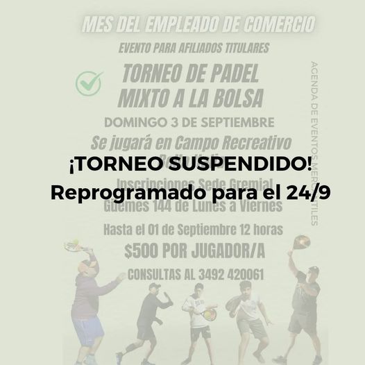 ¡Por condiciones climáticas 