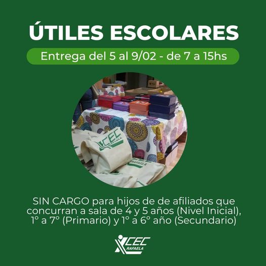 ¡ENTREGA DE ÚTILES!