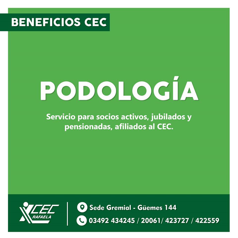 #BENEFICIOS CEC PODOLOGÍA
