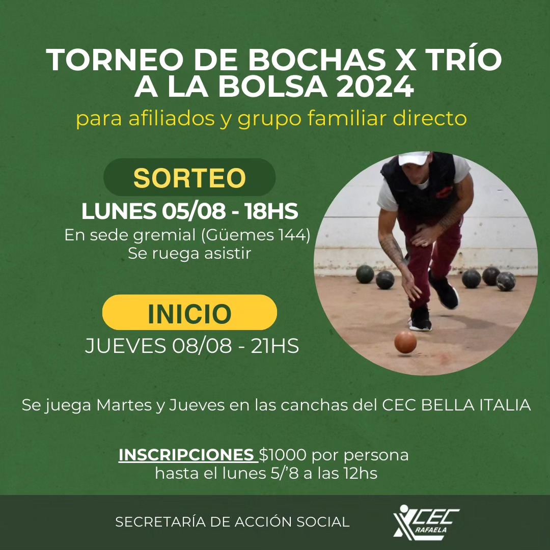 TORNEO DE BOCHAS