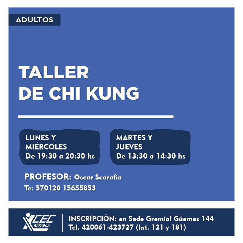 #TalleresCEC Taller de Chi Kung