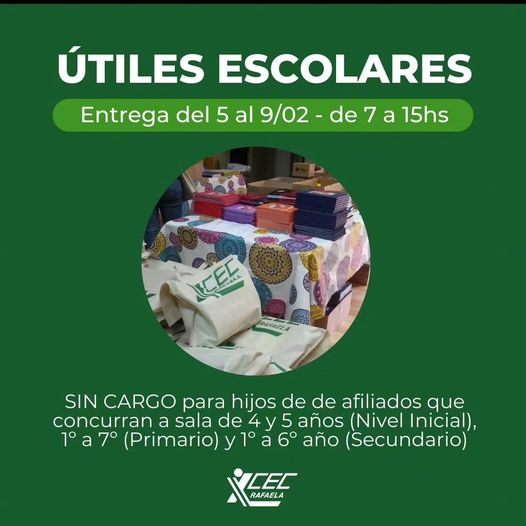 ¡ENTREGA DE ÚTILES!