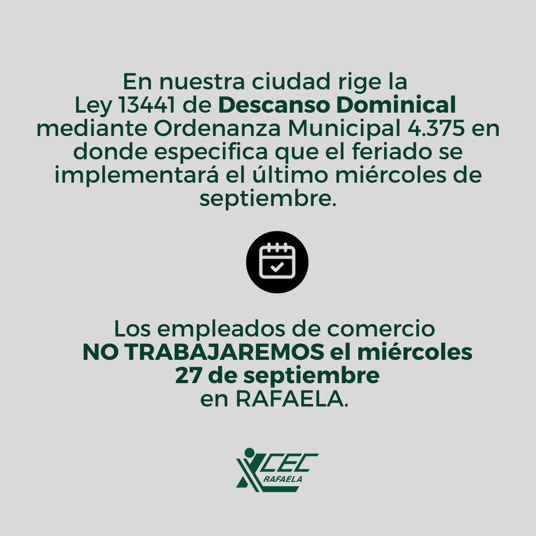 ¡DÍA DEL EMPLEADO DE COMERCIO!