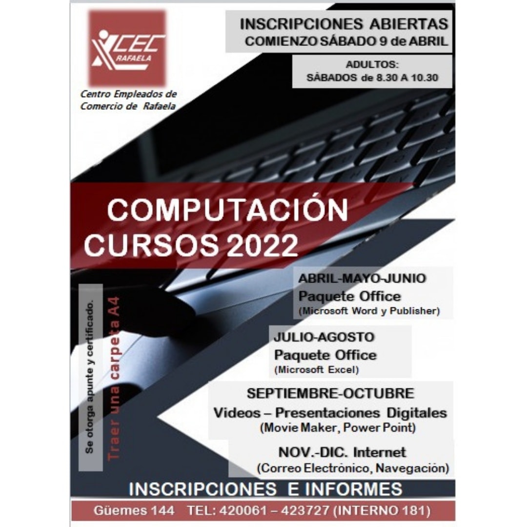 TALLER DE COMPUTACIÓN ADULTOS